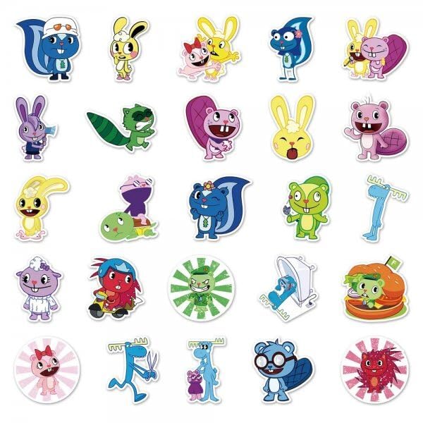 Amazon.co.jp: Happy Tree Friends Stickers 50 Pack : Toys & Games